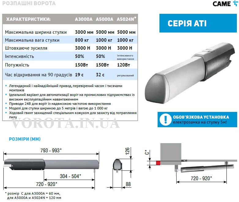 CAME ATI5000 - Зображення 4